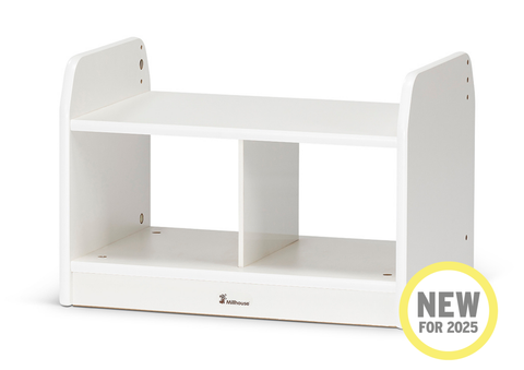 White Compact Low Storage Unit